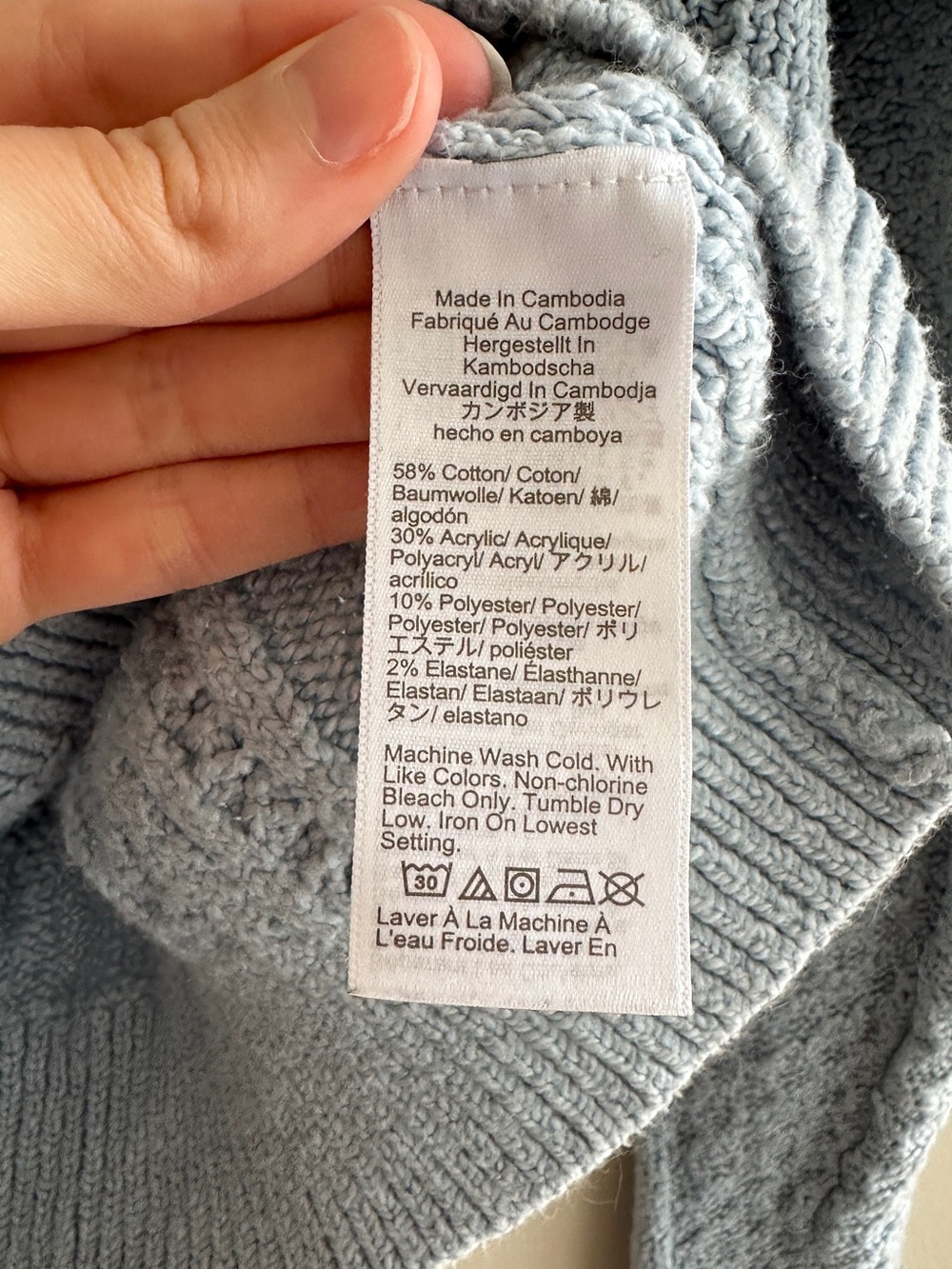 J. Crew Women’s Rollneck Cable Sweater, Light Blue, Size Small, 90s Sweater - Picture 10 of 16